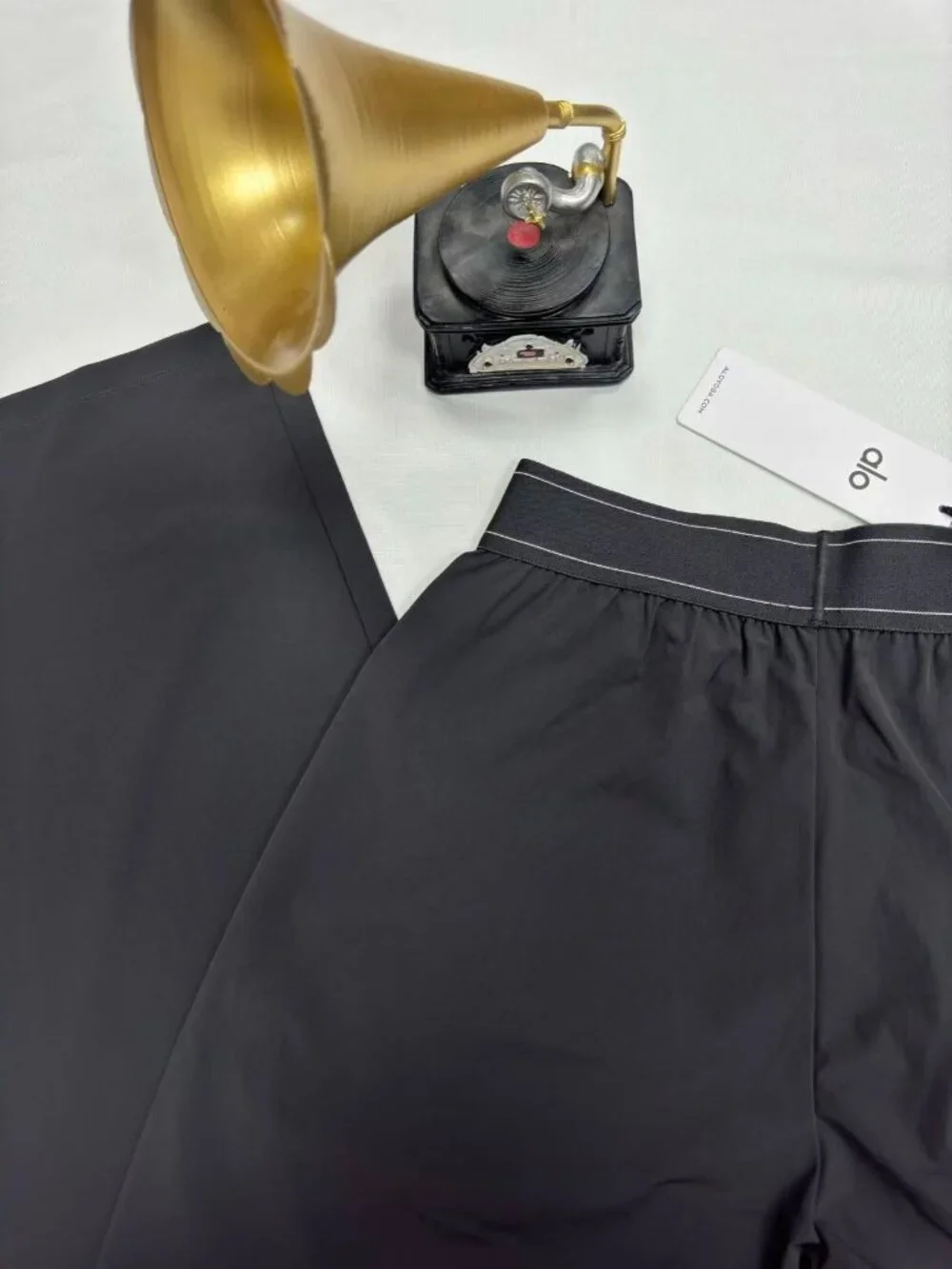 Alo Yoga Suit Up Trouser Anthracite Grey Wide Leg Pants 30” Travel Chic  🚩 NWT